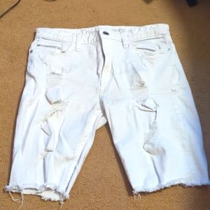 Calvin Klein white jean shorts size 31